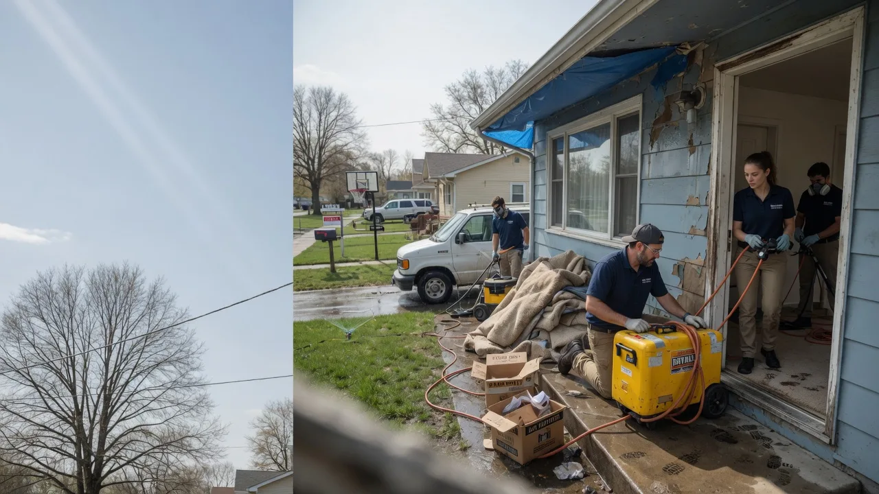 Basement Flood Cleanup in Lecompton, KS near me